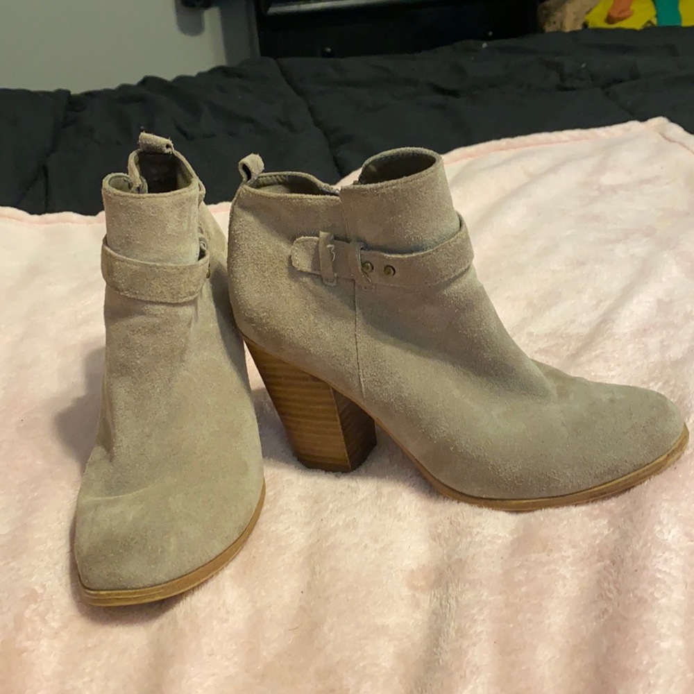 Tan booties